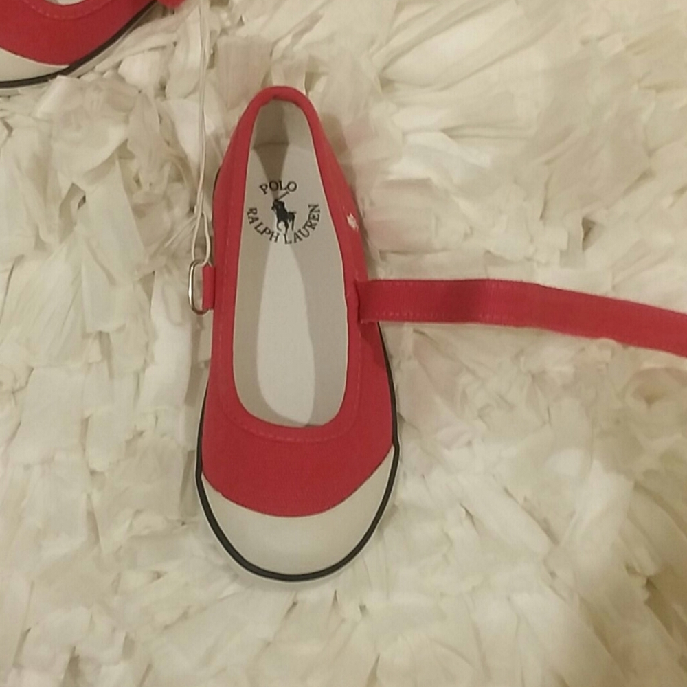๐HP๐ Polo Ralph Lauren Pink Mary Janes Sneakers 9 ๐HP๐ - Picture 10 of 15